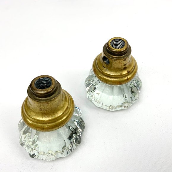 Lot  of 3 Antique / Vintage 1920s Door Knobs Glass - Picture 9 of 16